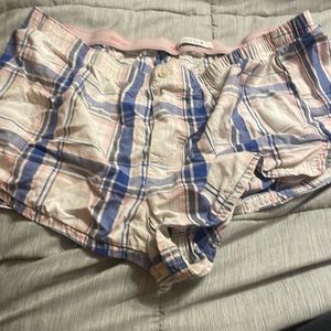 plaid aerie pj shorts
